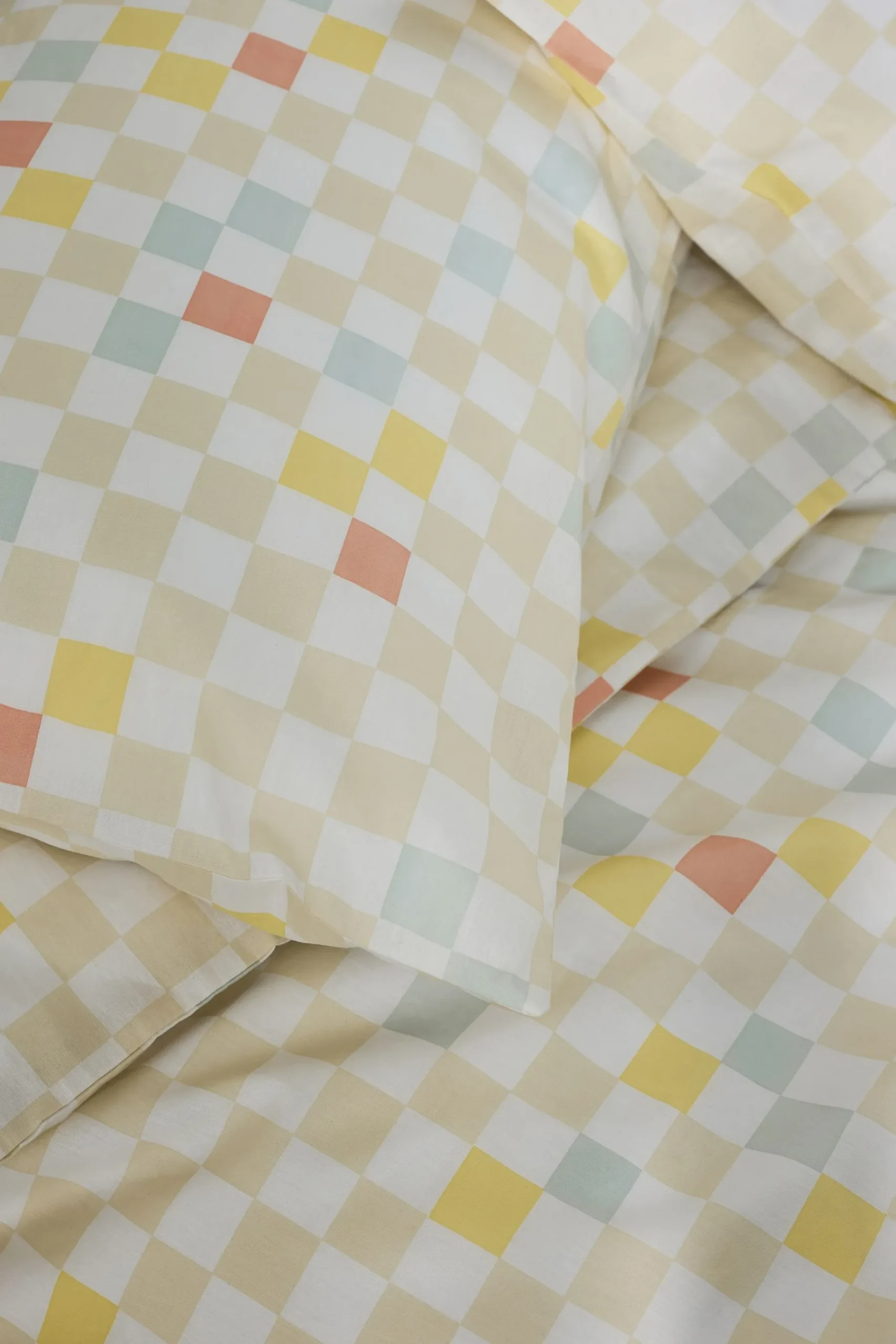 100% Cotton 180 Thread Count Checker Duvet Cover and Pillowcase Set*MADE.COM Clearance