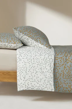 100% Cotton 180 Thread Count Dotty Duvet Cover and Pillowcase Set*MADE.COM Best Sale