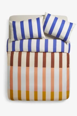 100% Cotton 180 Thread Count Terri Duvet Cover and Pillowcase Set*MADE.COM Best Sale
