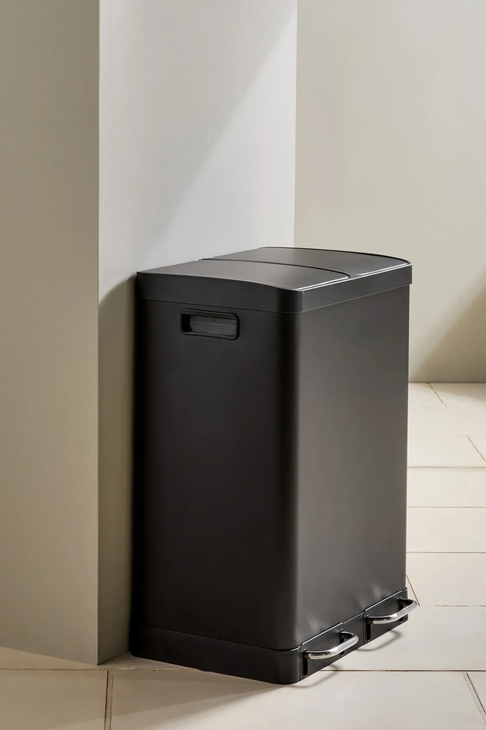 2 Section Recycling and Waste Colter Bin*MADE.COM Sale