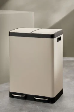2 Section Recycling and Waste Colter Bin*MADE.COM Sale