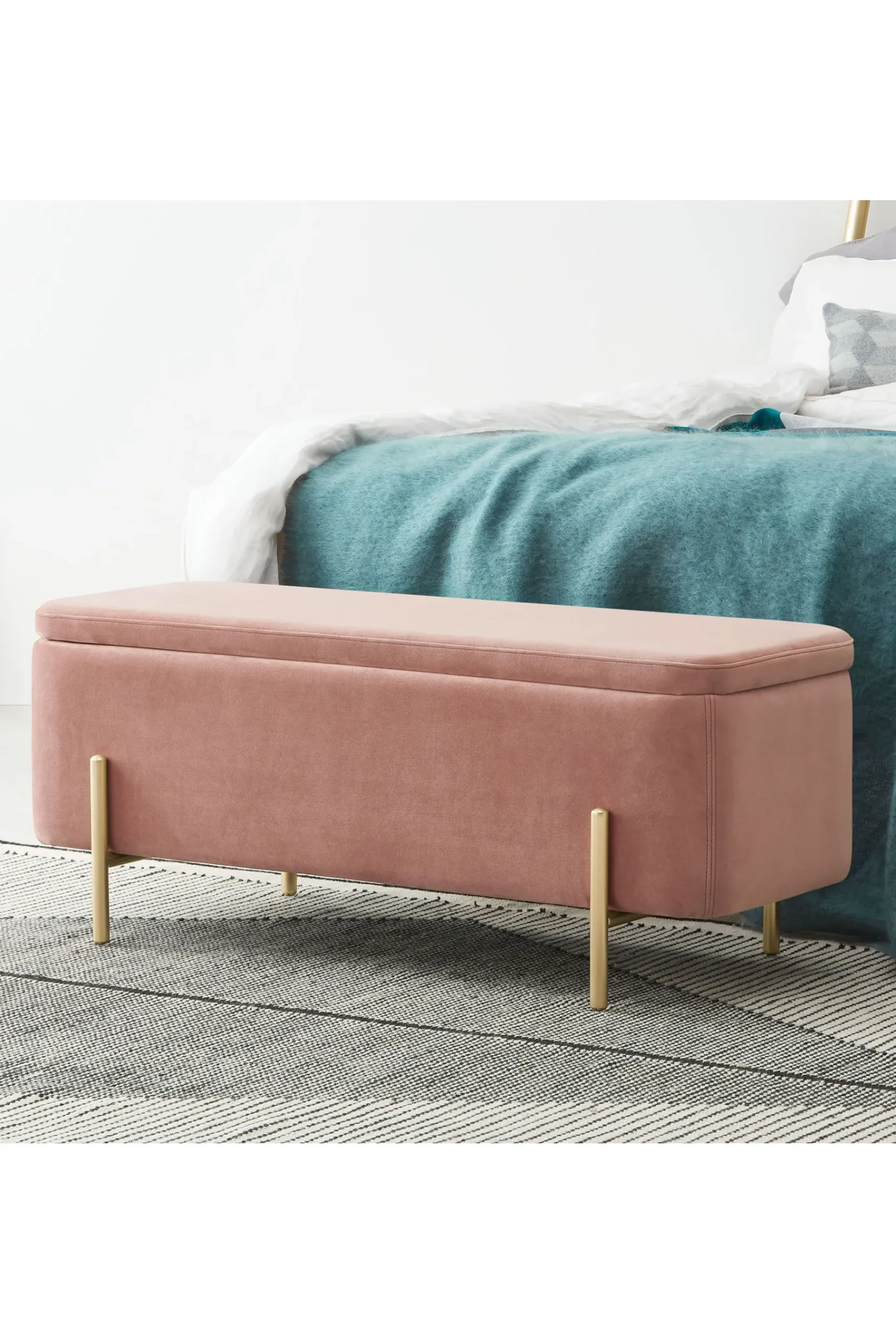 Asare Storage Ottoman Bench*MADE.COM Outlet