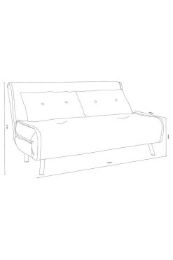 Borg Haru 2 Seater Sofa Bed*MADE.COM Cheap
