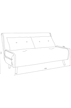 Borg Haru 2 Seater Sofa Bed*MADE.COM Discount