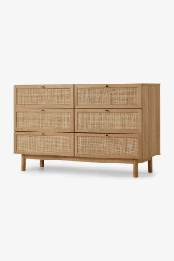 .COM Pavia Natural Rattan Wide Chest of Drawers*MADE.COM Cheap