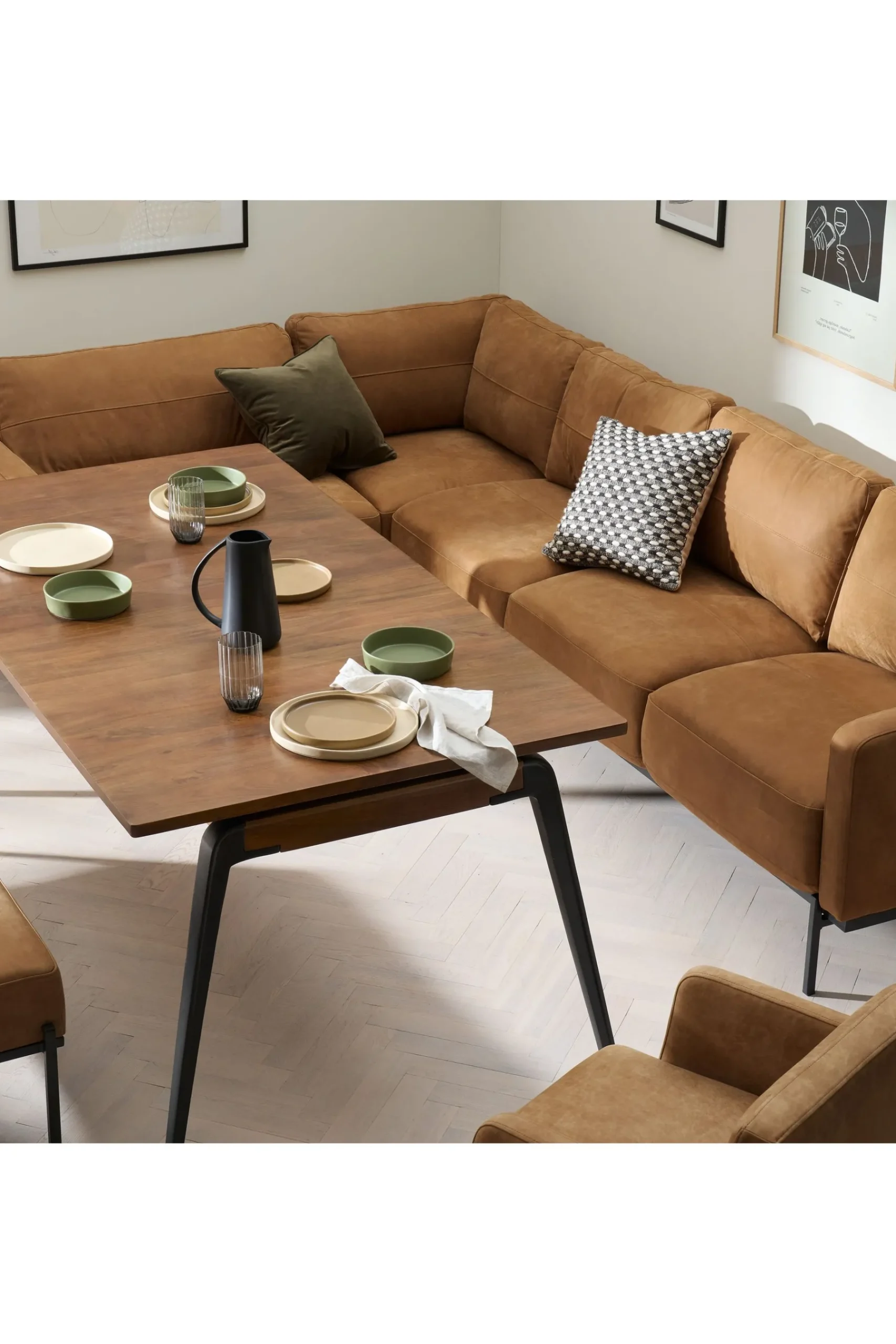 Jarrod Leather Corner Sofa*MADE.COM Outlet