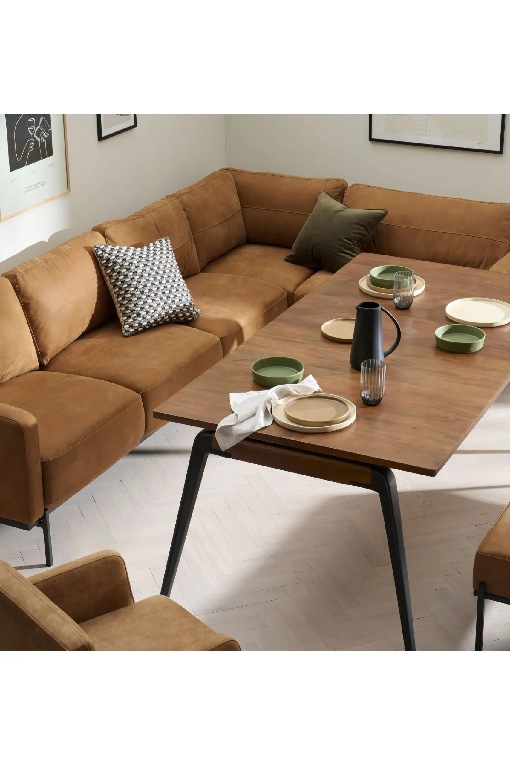 Jarrod Leather Corner Sofa*MADE.COM Outlet