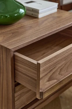 Belgrave Walnut 2 Drawer Bedside*Jasper Conran London Fashion