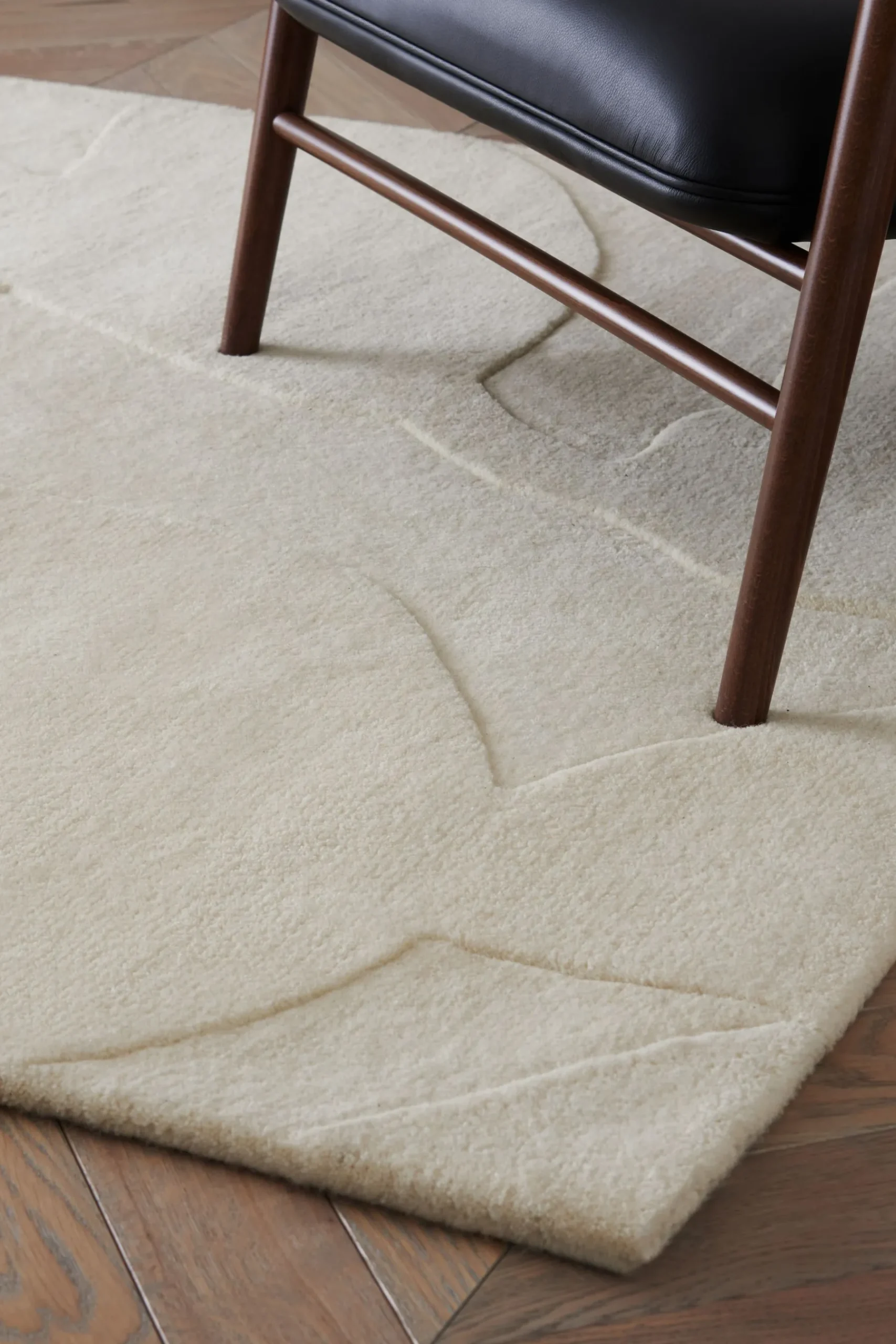 Floral Leaf Wool Rug*Jasper Conran London Cheap