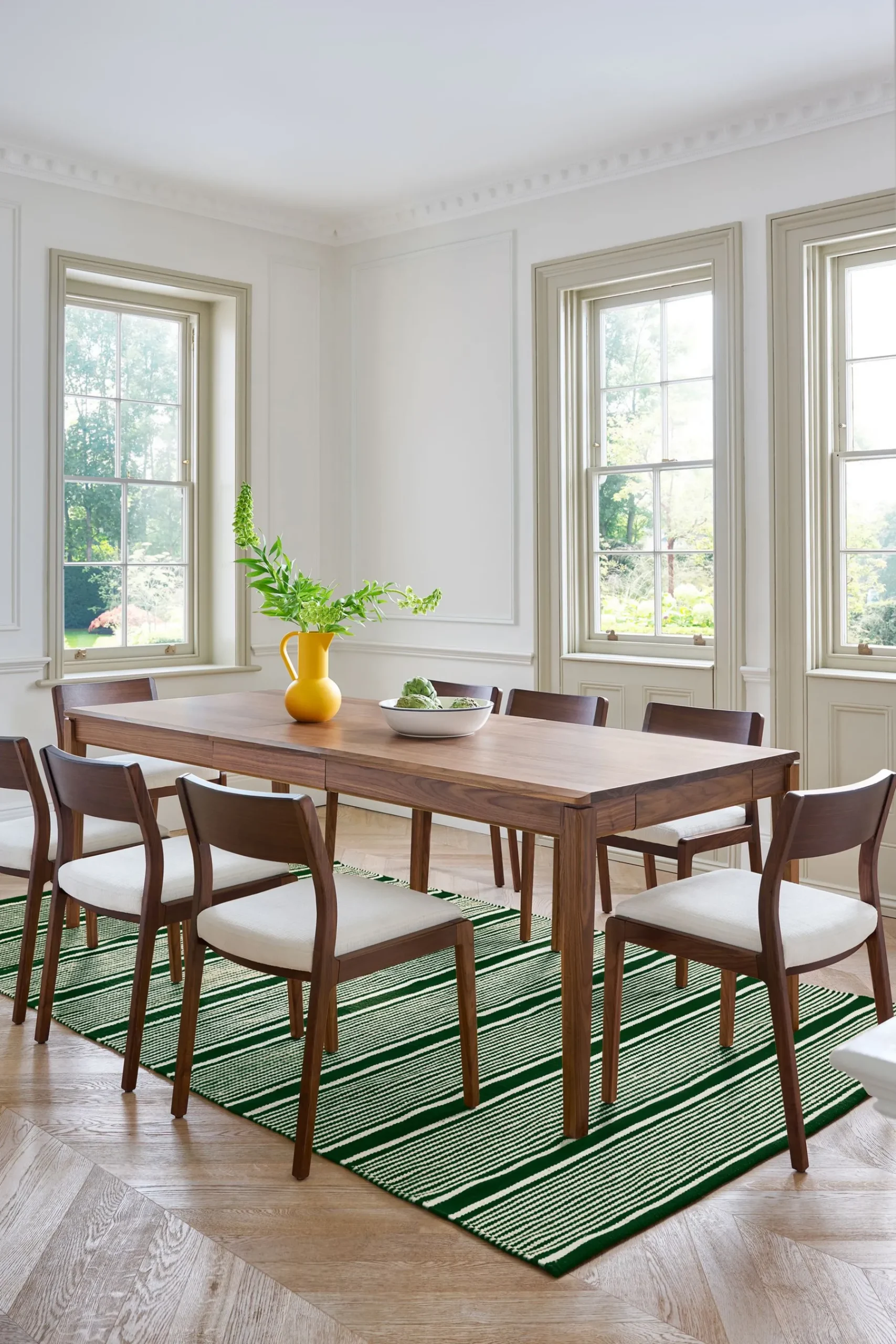 Rectangular 6 to 8 Seater Belgrave Walnut Extending Dining Table*Jasper Conran London Flash Sale