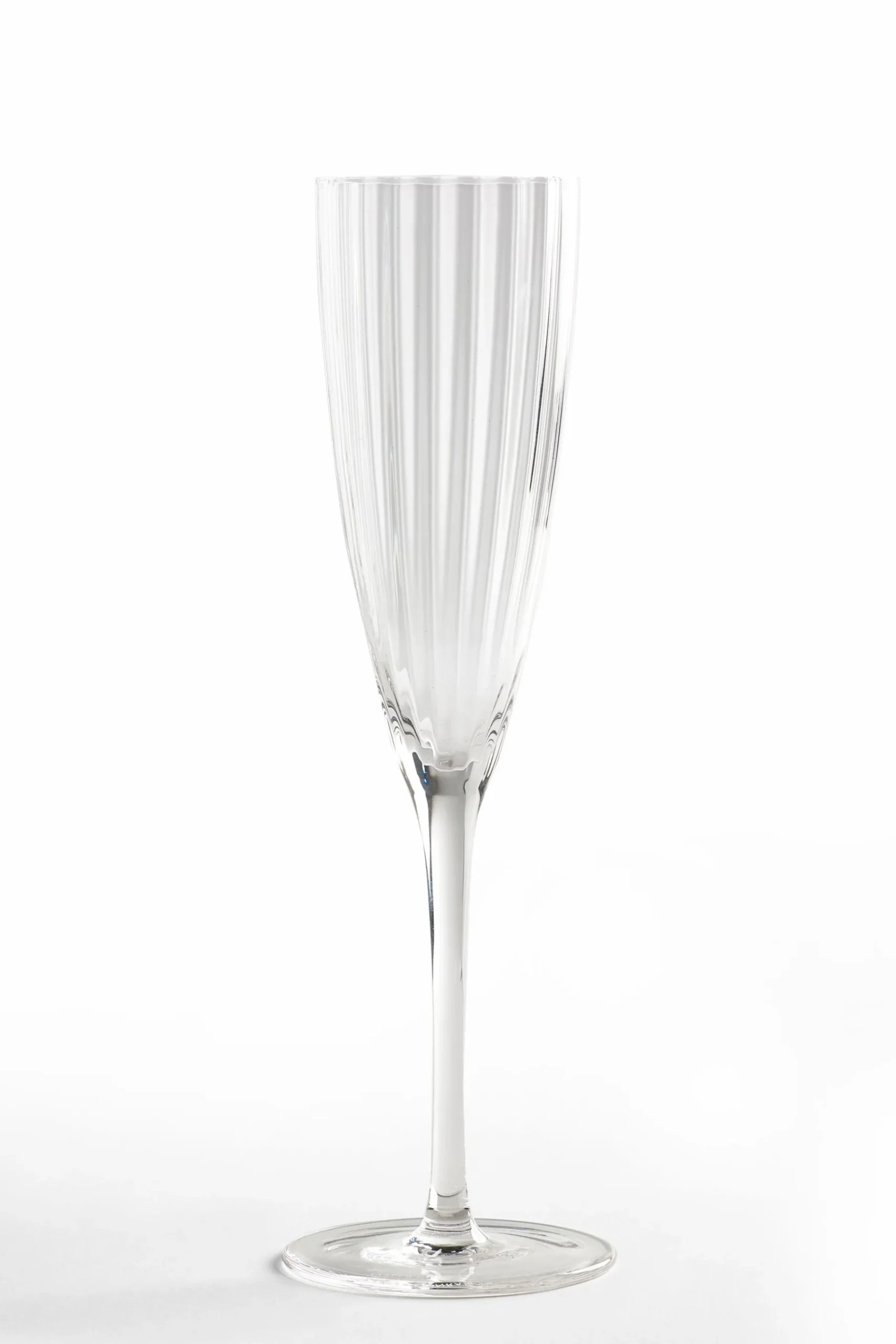 Set of 4 Fluted Champagne Flute Glasses*Jasper Conran London Hot