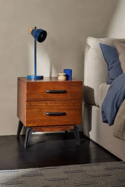 Lucien Mango Wood Bedside Table*MADE.COM Flash Sale