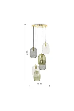 Lykke 6 Light Cluster Chandelier Ceiling Light*MADE.COM Best Sale