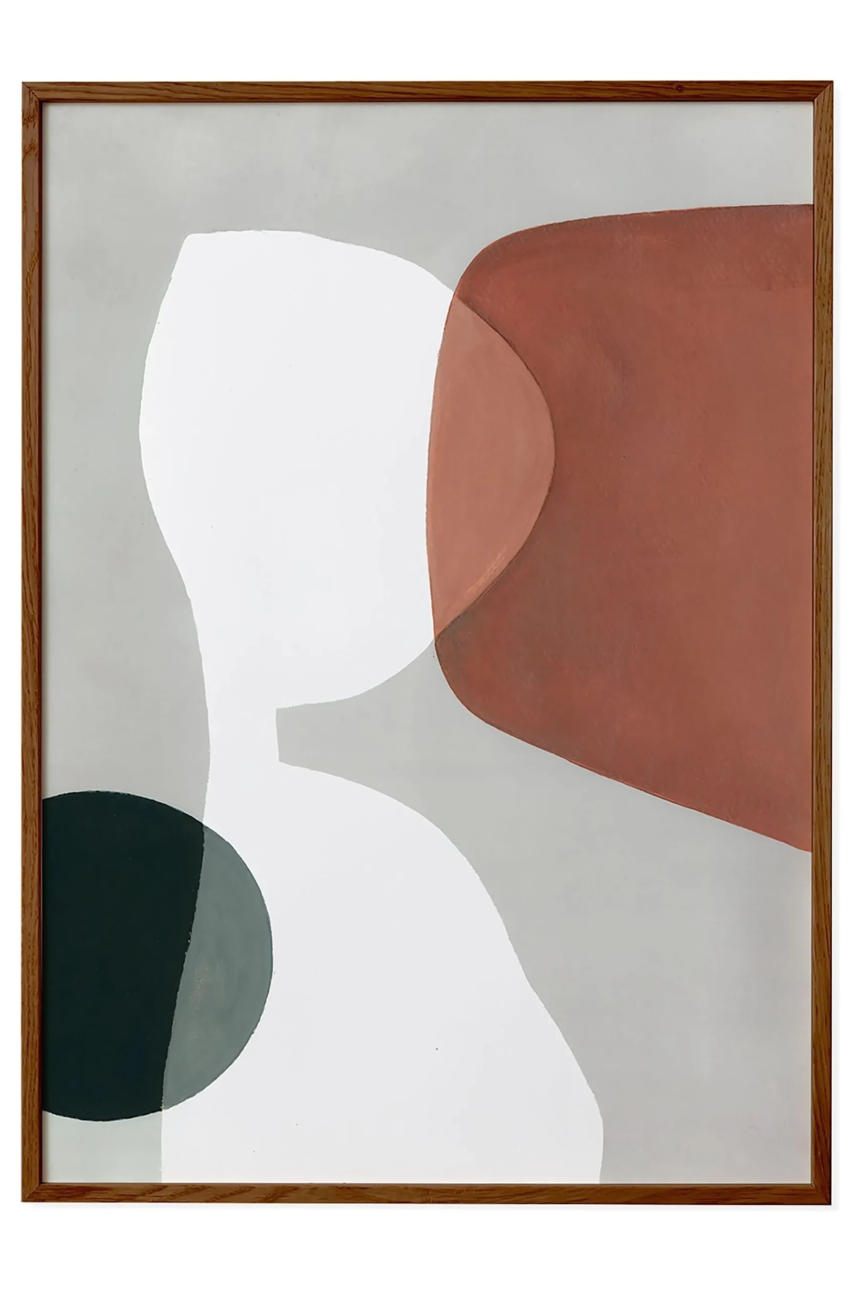 Balance 01 Framed Wall Art Print in Dark Oak Frame*Paper Collective Cheap