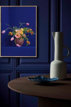 Blomst 01 Framed Wall Art Print in Natural Oak Frame*Paper Collective Best