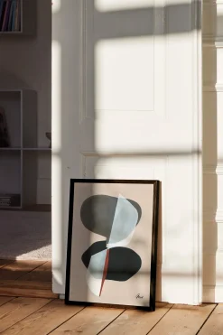 Composition 01 Framed Wall Art Print in Dark Oak Frame*Paper Collective Hot