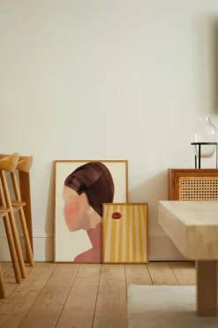 SDO 04 Framed Wall Art Print in Natural Oak Frame*Paper Collective Sale