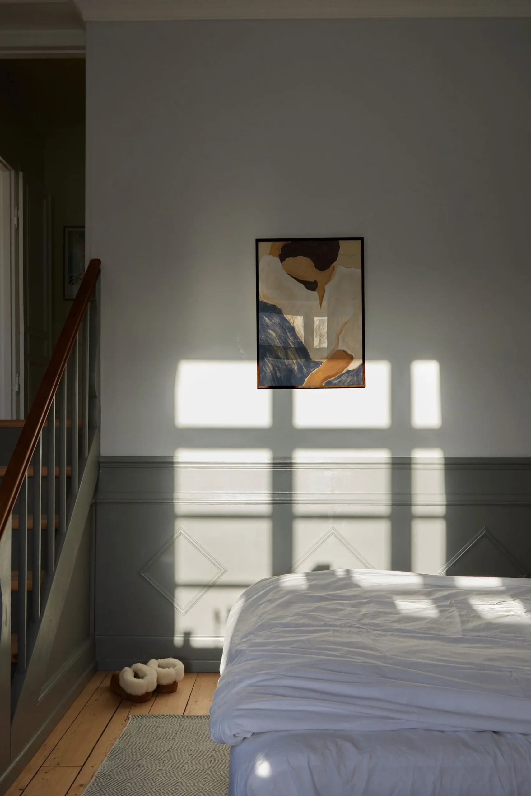 Silent Dreams Framed Wall Art Print in Dark Oak Frame*Paper Collective Discount