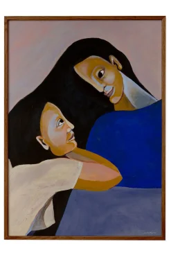 Sisters II Framed Wall Art Print in Dark Oak Frame*Paper Collective Cheap