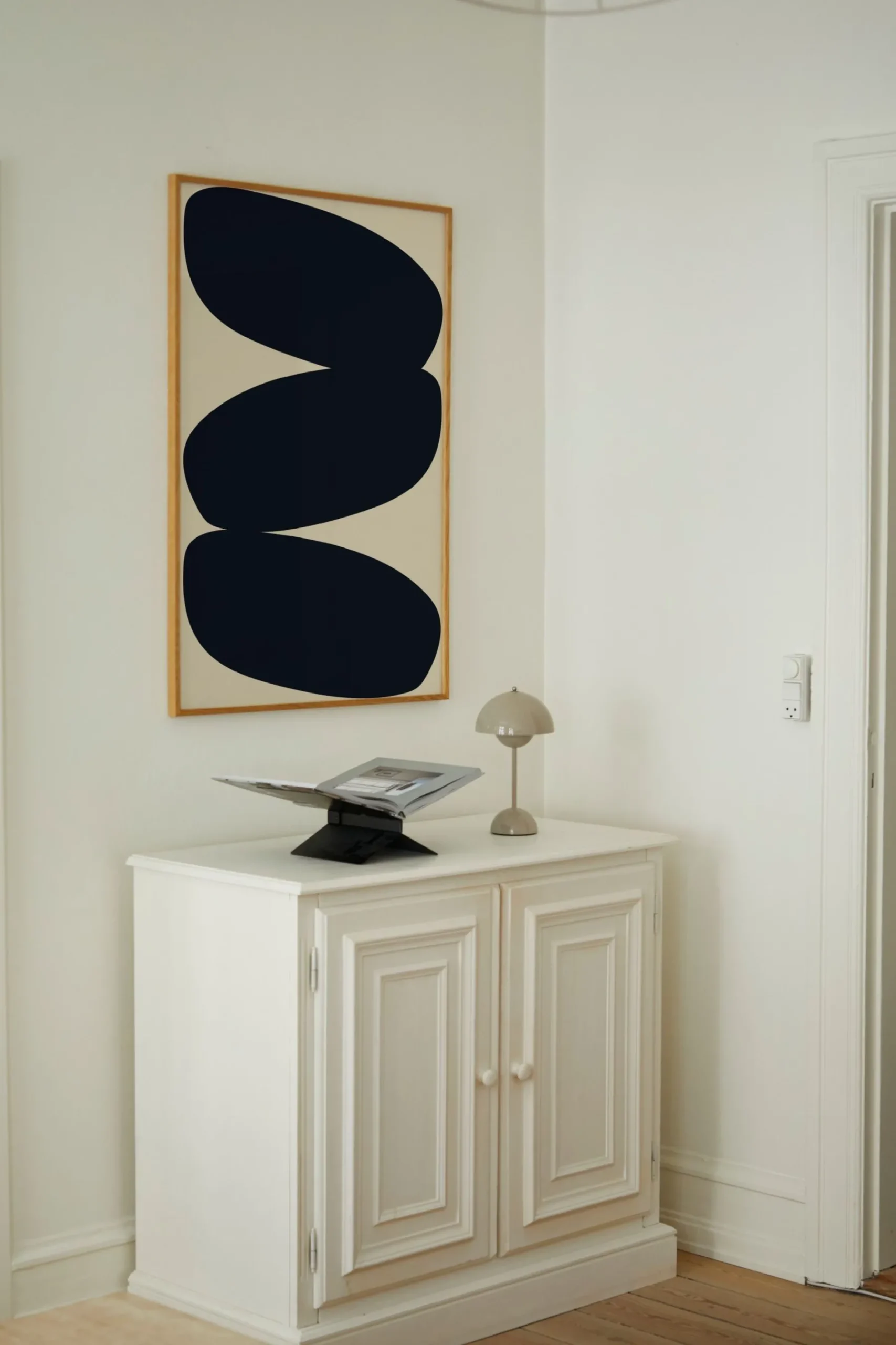 Solid Shapes 01 Framed Wall Art Print in Natural Oak Frame*Paper Collective Outlet