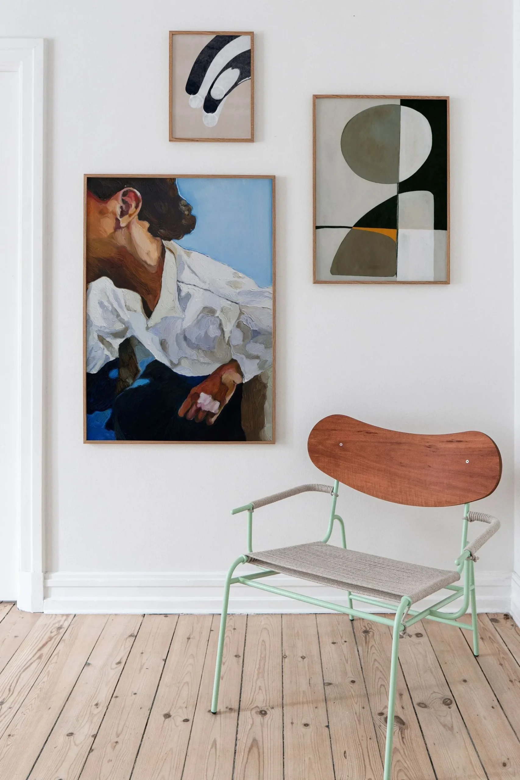 The Man I Met At A Bar Framed Wall Art Print in Natural Oak Frame*Paper Collective Cheap