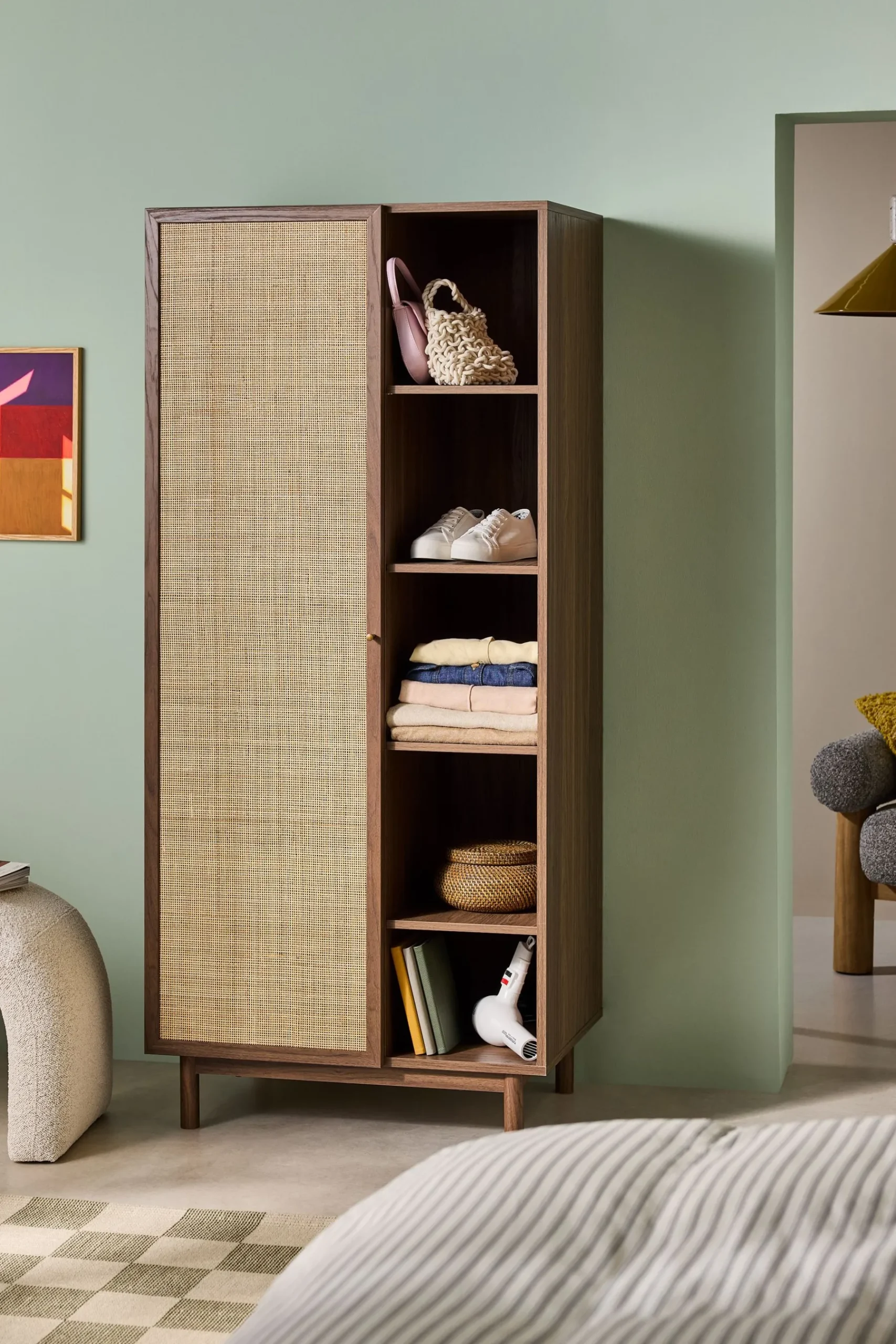 Pavia Natural Rattan Wardrobe*MADE.COM Best
