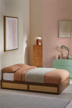 Pavia Rattan Platform Storage Bed*MADE.COM Clearance
