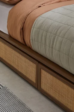 Pavia Rattan Platform Storage Bed*MADE.COM Clearance