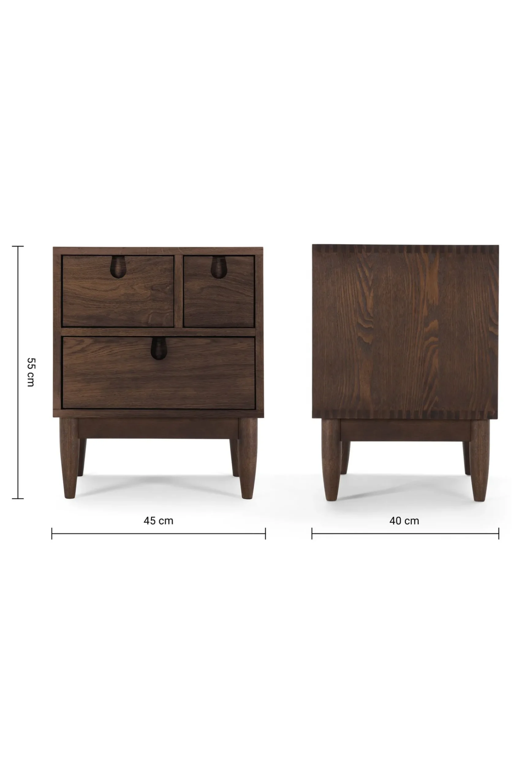 Penn 3 Drawer Bedside Table*MADE.COM Best