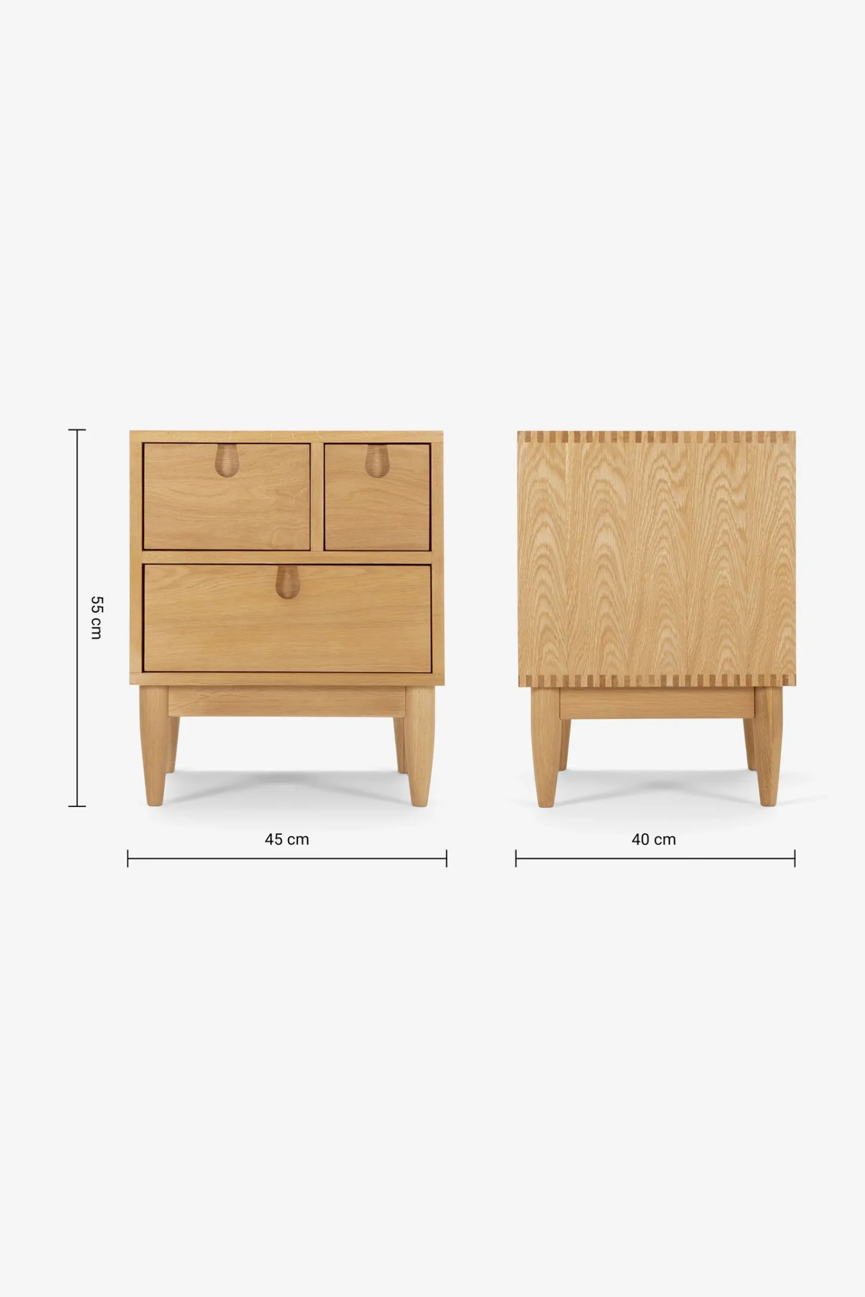 Penn 3 Drawer Bedside Table*MADE.COM Best