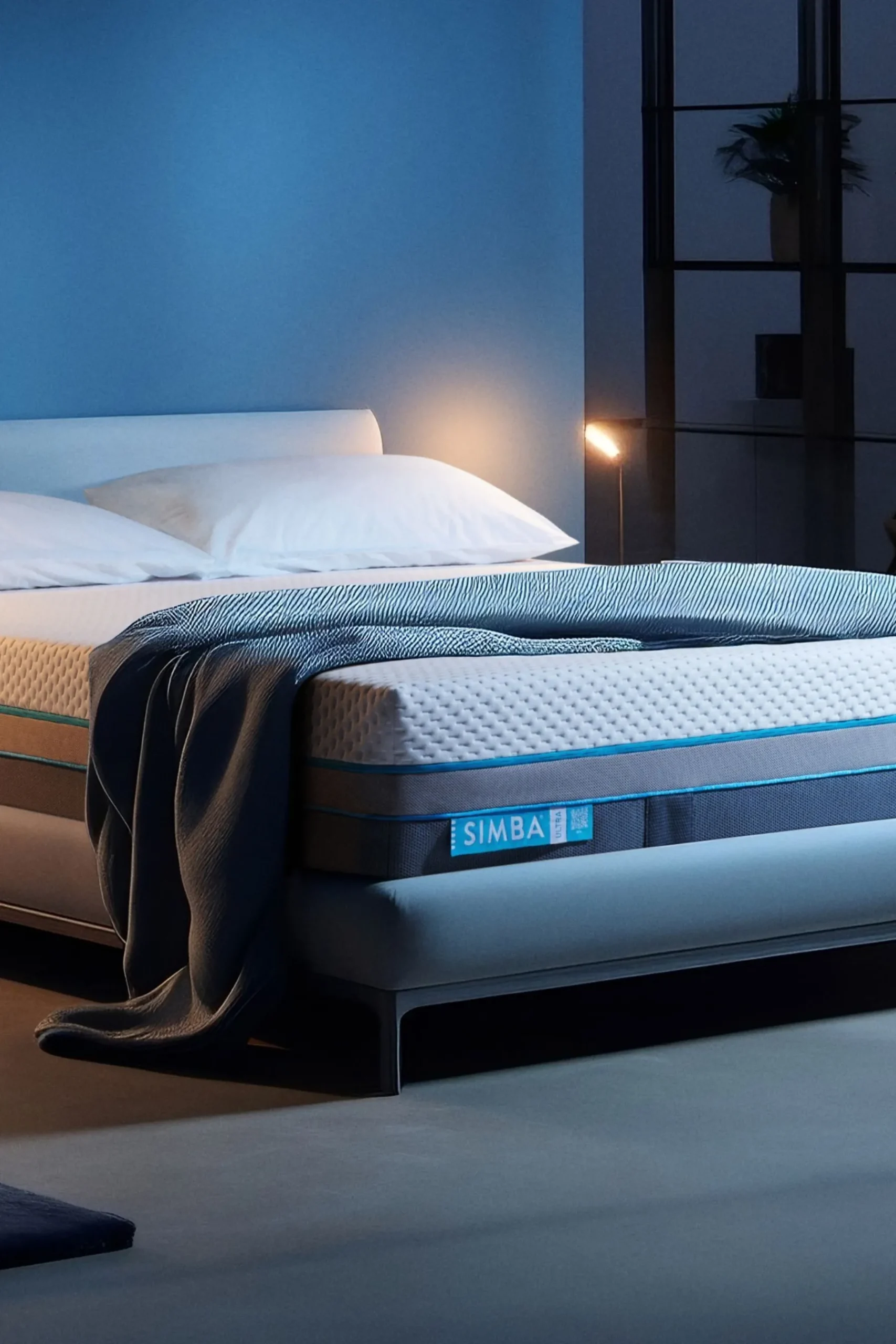 Deluxe Ultra White and Dark Grey Mattress*Simba New