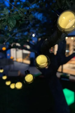 Set of 20 Elan Solar Smoked Festoon Lights*SolarCentre Flash Sale