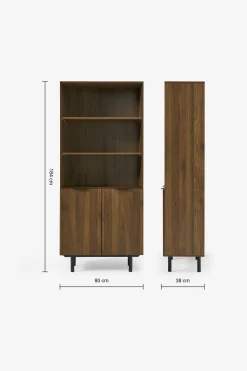 Walnut Effect .COM Damien Shelving Unit*MADE Cheap