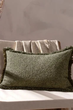Doze Woven Fringed Polyester Filled Cushion*Yard Outlet