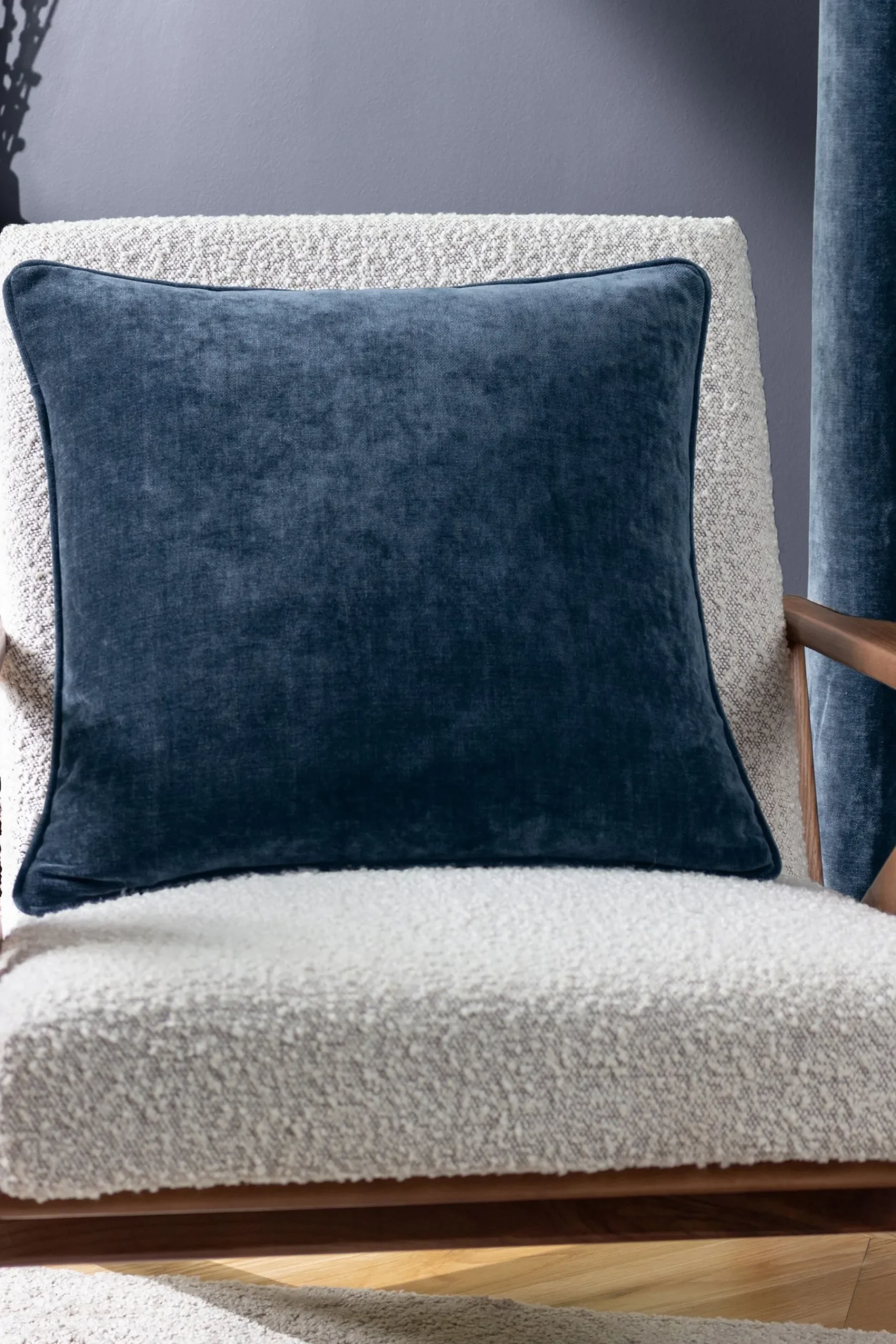 Heavy Chenille Velvet Reversible Piped Cushion*Yard Discount