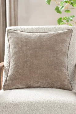 Heavy Chenille Velvet Reversible Piped Cushion*Yard Discount