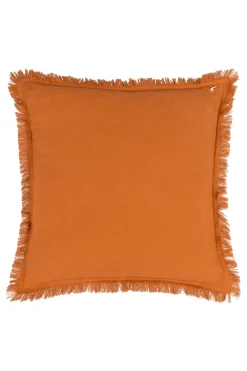 Jaye Velvet Fringed Polyester Filled 100% Cotton Cushion*Yard Outlet