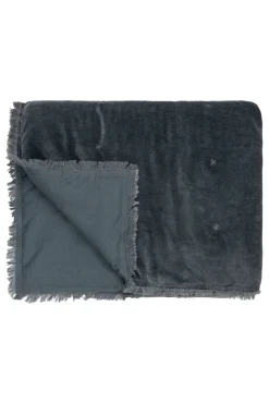 Jaye Velvet Fringed Filled 100% Cotton Bedspread*Yard Sale