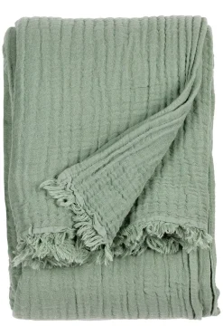 Lark 4 Layer Muslin Crinkle 100% Cotton Throw*Yard Clearance
