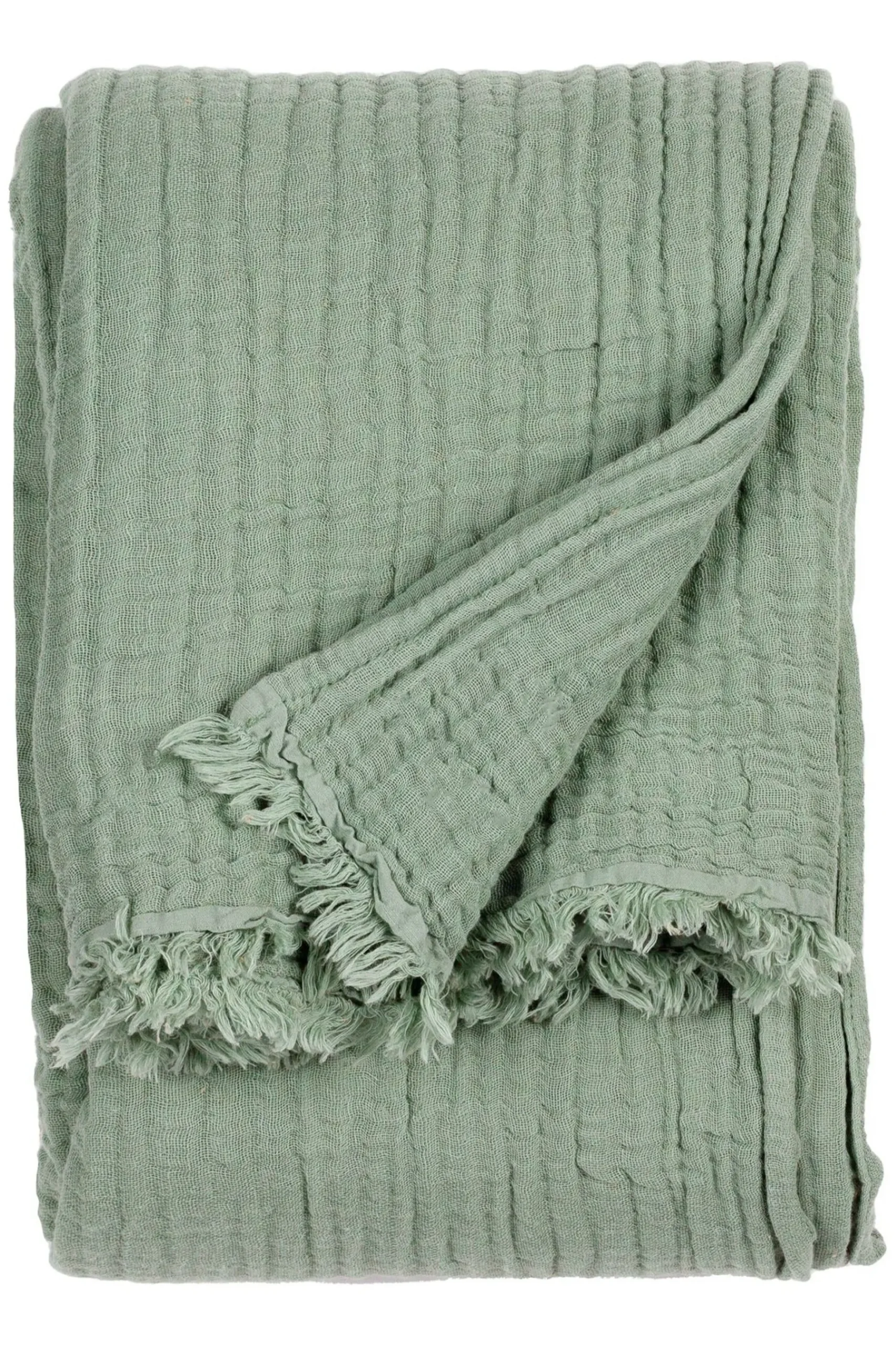 Lark 4 Layer Muslin Crinkle 100% Cotton Throw*Yard Clearance