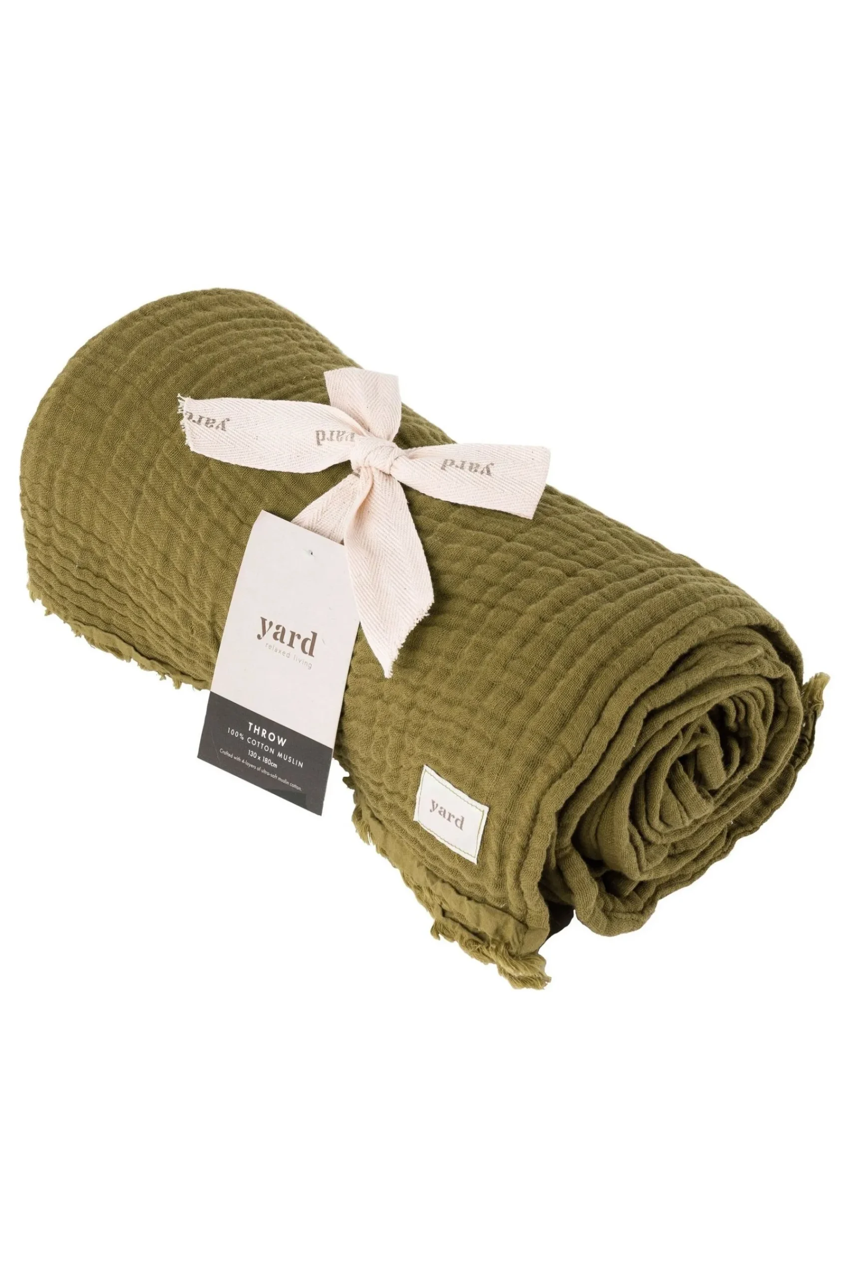 Lark 4 Layer Muslin Crinkle 100% Cotton Throw*Yard Clearance