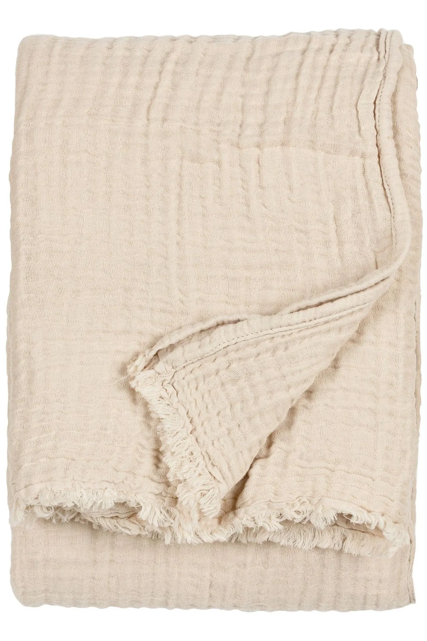 Lark 4 Layer Muslin Crinkle 100% Cotton Throw*Yard Clearance