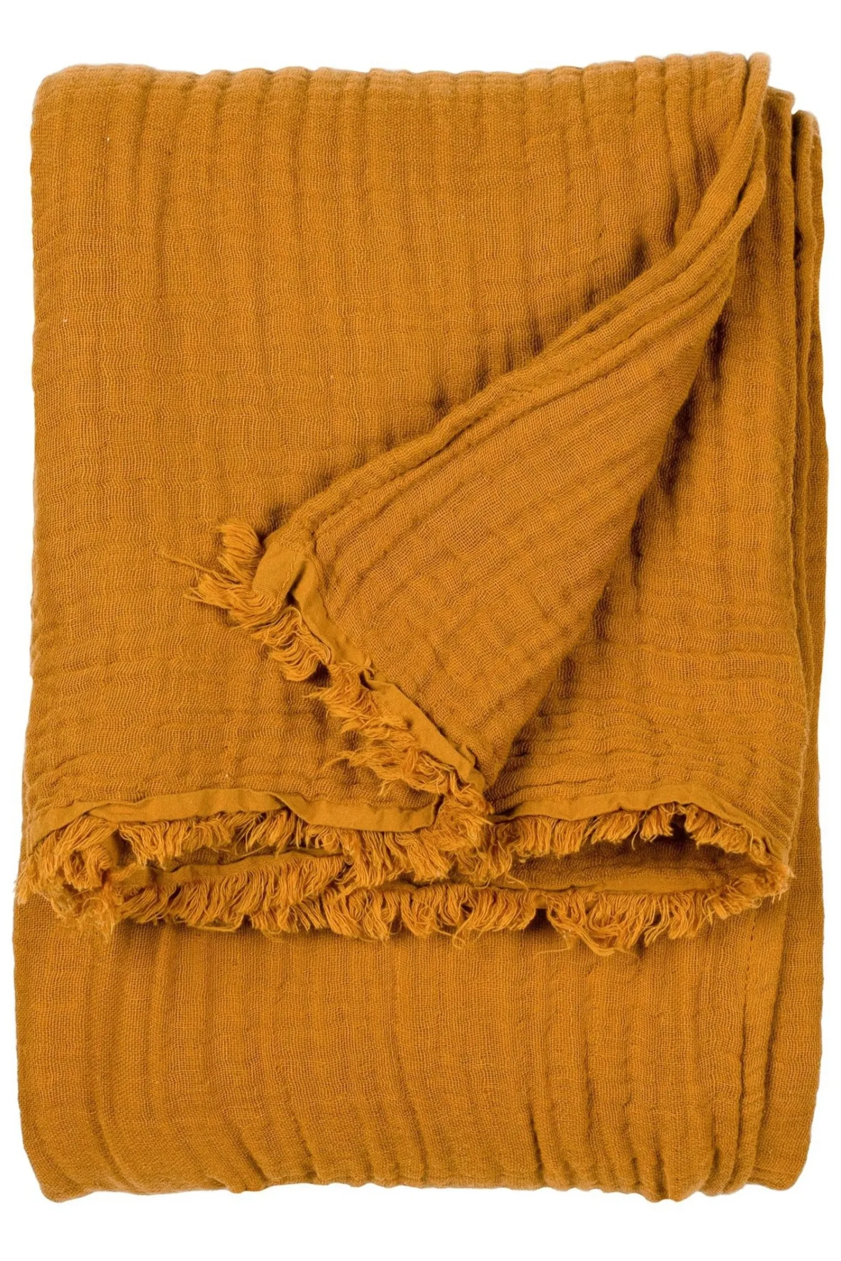 Lark 4 Layer Muslin Crinkle 100% Cotton Throw*Yard Clearance