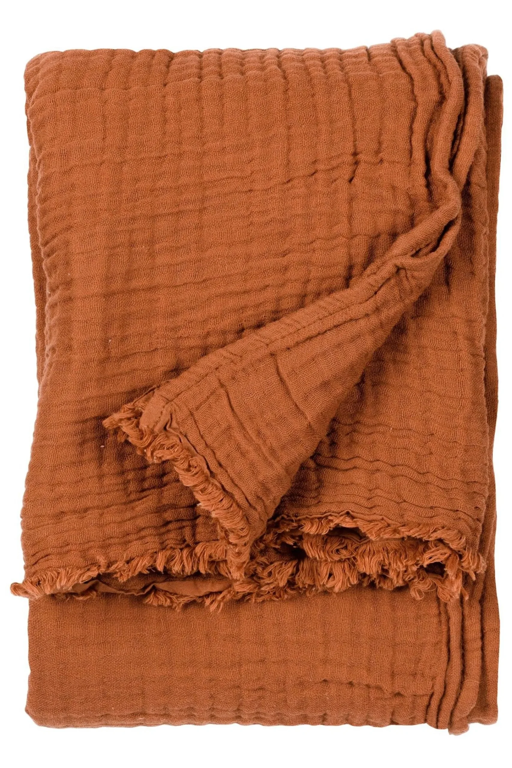 Lark 4 Layer Muslin Crinkle 100% Cotton Throw*Yard Clearance