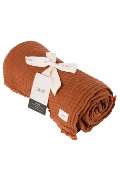 Lark 4 Layer Muslin Crinkle 100% Cotton Throw*Yard Clearance