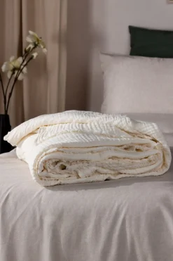 Lark 4 Layer Muslin Crinkle 100% Cotton Throw*Yard Clearance