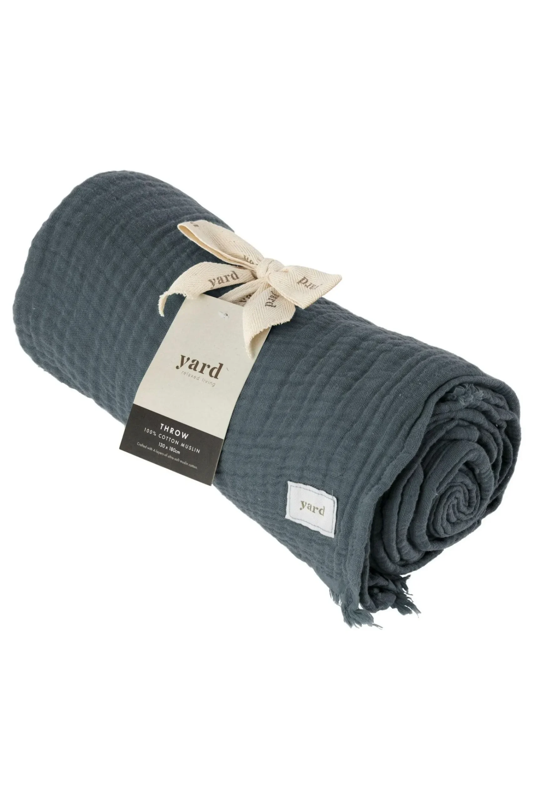 Lark 4 Layer Muslin Crinkle 100% Cotton Throw*Yard Clearance