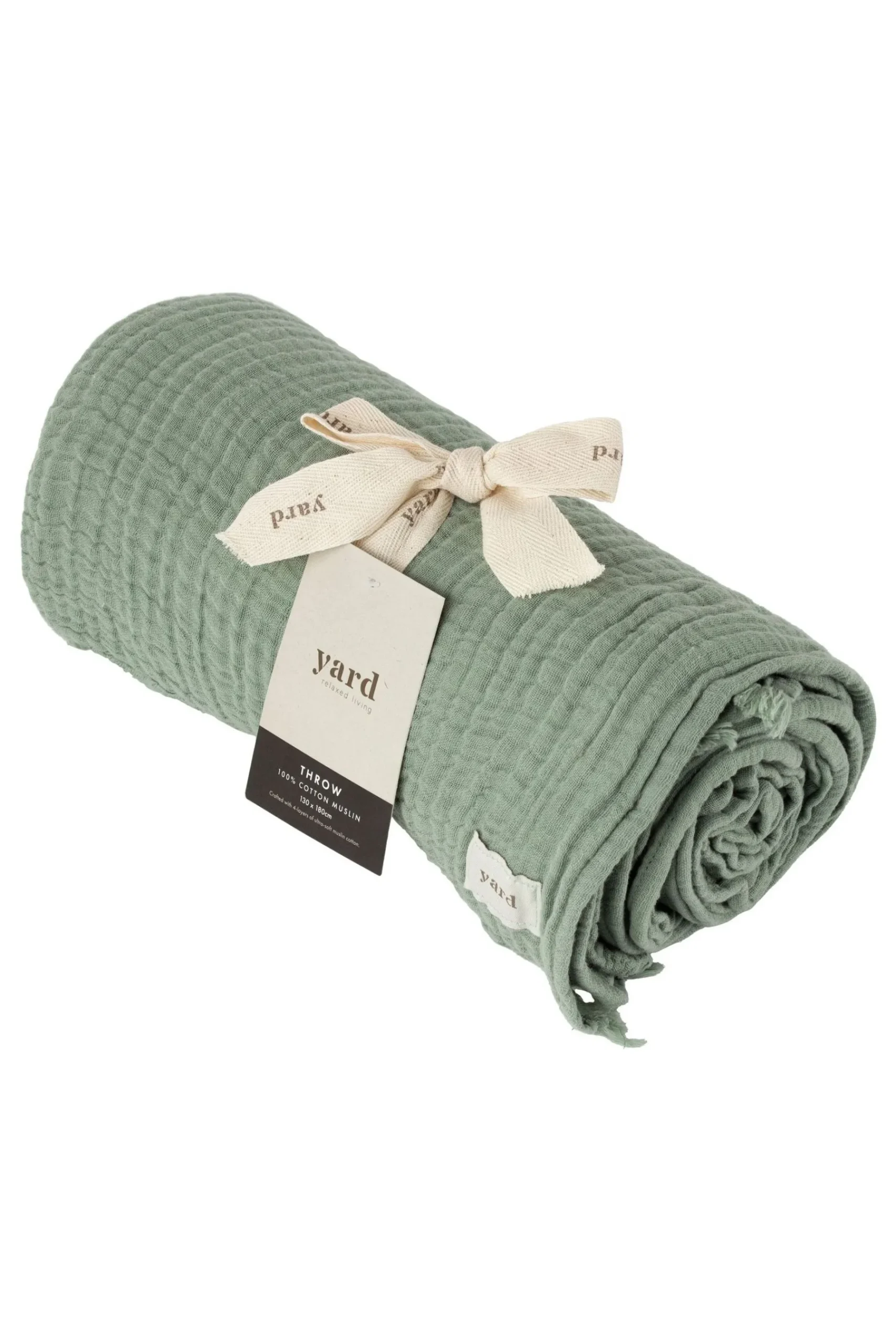Lark 4 Layer Muslin Crinkle 100% Cotton Throw*Yard Clearance