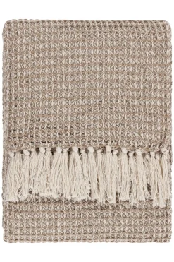 Lorne Waffle Fringed 100% Cotton Throw*Yard Outlet