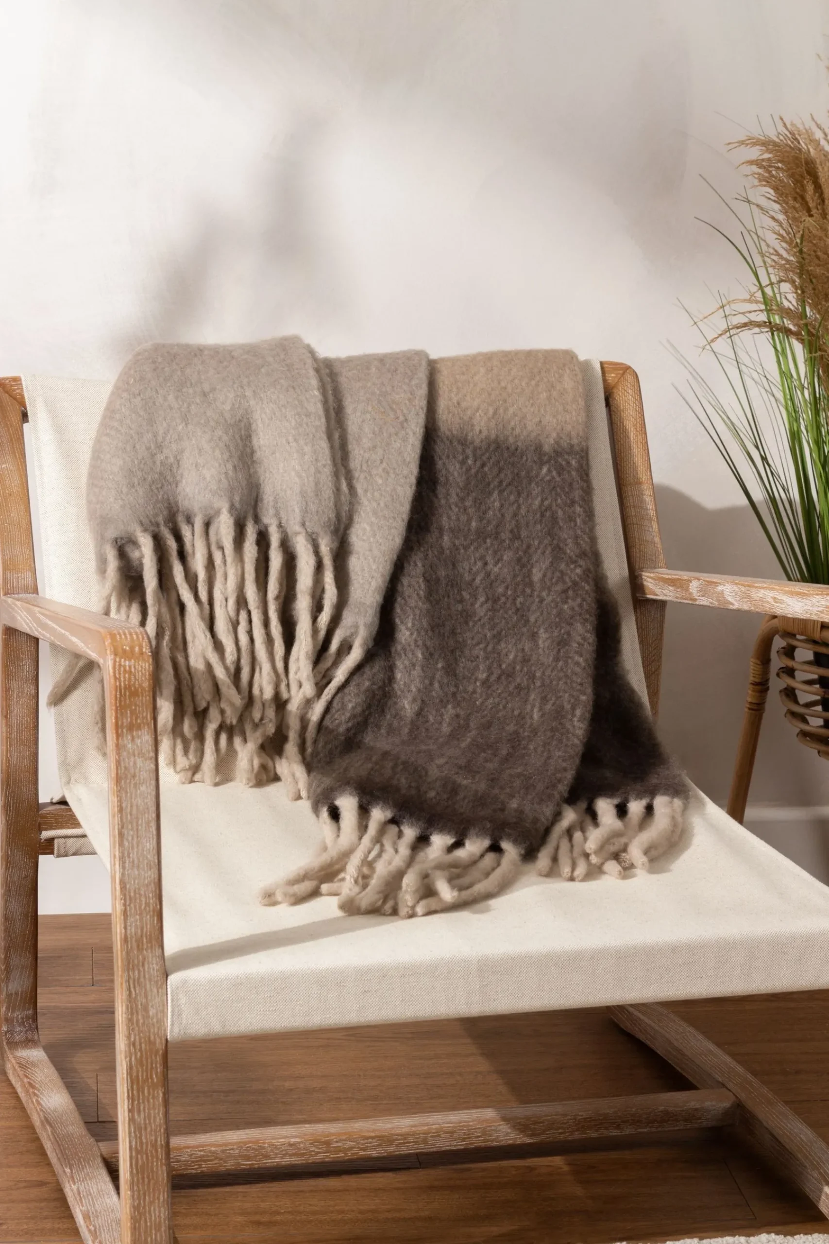 Rawton Ombre Herringbone Throw*Yard Flash Sale